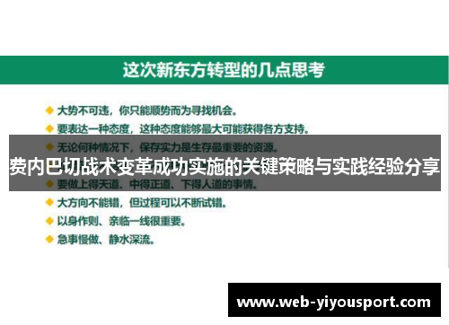 费内巴切战术变革成功实施的关键策略与实践经验分享