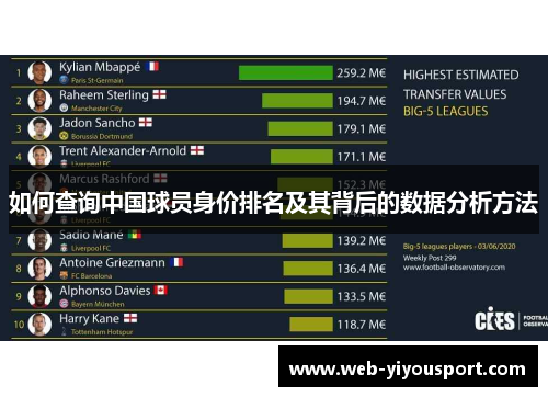 如何查询中国球员身价排名及其背后的数据分析方法